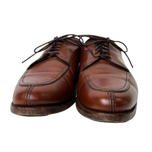 Allen Edmonds LaSalle Brown Leather Mens Lace Up Oxford Dress Shoes Size 8.5 D